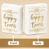 100 Pack For Your Happy Tears Wedding Tissues for Guests 3 Ply Pocket Size, Individual Travel Facial Tissue Packs for Wedding Party Favors(Classic) view 3