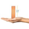 Halbach Seidenbnder Vichy 25mm Orange Check Ribbon for Gift Wrapping, Celebration Ribbon view 2