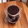 XP-ART 50 PCS Individual Clear Chocolate Coverd Oreos Cookie Boxes,2.36" x 2.36" x 1.18" Individual Macaron Box Mooncake Packaging for Wedding Easter Halloween Christmas Party view 4