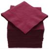 100 Pack Burgundy Beverage Napkins, Big Party Pack, 2 Ply, Ideal for Wedding, Party, Birthday, Dinner, Lunch, Cocktails. (5 x 5) by Amcrate view 1