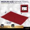 100 Pack Burgundy Beverage Napkins, Big Party Pack, 2 Ply, Ideal for Wedding, Party, Birthday, Dinner, Lunch, Cocktails. (5 x 5) by Amcrate view 2