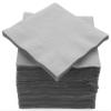 100 Pack Silver Beverage Napkins, Big Party Pack, 2 Ply, Ideal for Wedding, Party, Birthday, Dinner, Lunch, Cocktails. (5 x 5) by Amcrate view 1