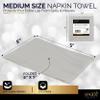 100 Pack Silver Beverage Napkins, Big Party Pack, 2 Ply, Ideal for Wedding, Party, Birthday, Dinner, Lunch, Cocktails. (5 x 5) by Amcrate view 3