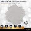 100 Pack Silver Beverage Napkins, Big Party Pack, 2 Ply, Ideal for Wedding, Party, Birthday, Dinner, Lunch, Cocktails. (5 x 5) by Amcrate view 4