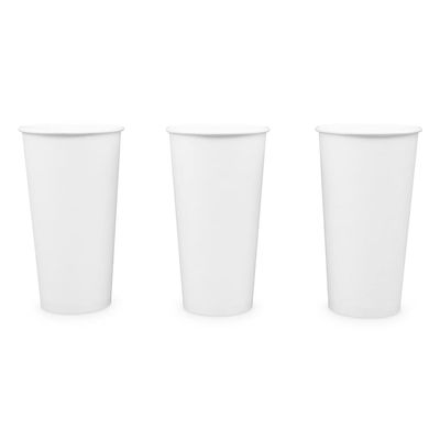 Paper Cups 20 oz 200 Pack for Coffee & Tea Made in USA | Bulk 200 Count for Home, Office, Restaurants & Parties | Recyclable Disposable 20 Ounce To-Go Cups for Hot Drinks