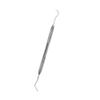 Dental Explorer Double Ended Probe 17A/23 for Professional Teeth Cleaning Calculus Plaque & Tartar Remover - Made of Stainless Steel for Oral Care with Knurled Handle, Double Ended Pick view 1