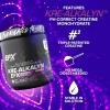 EFX Sports Kre-Alkalyn EFX Powder | pH Correct Creatine Monohydrate Powder Supplement | Strength, Muscle Growth & Performance | 110 Servings (Grape) view 4