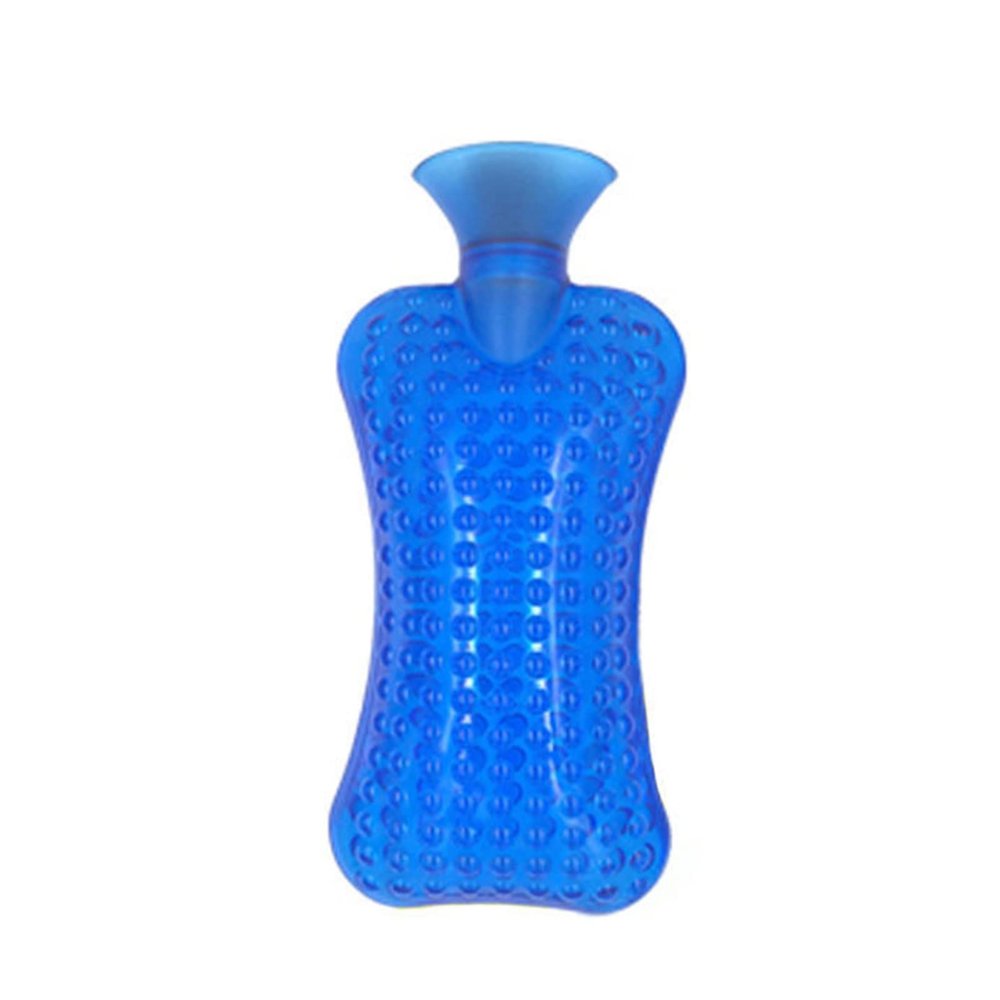 XBLTCM Durable Hot Water Bag, Hot Water Bottle Suitable for Pain Relief, Cramps, Back, Neck, Feet,Warm Bag for Women Girls (Color : Blue)