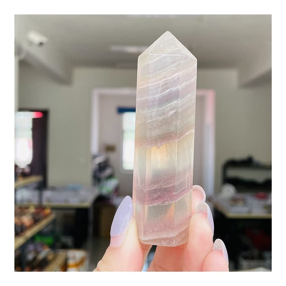 WGPHD Health & Household Natural Amethyst Polished Wand Point Home Decor (Color : D)
