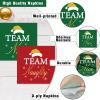 50 Pcs Christmas paper Napkins Disposable Team Naughty Luncheon Napkins Red and Green Holiday Party Supplies Xmas Party Decorations view 3
