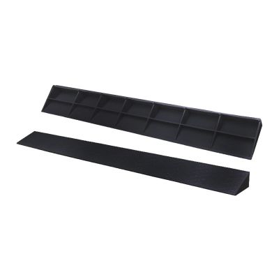 TOOJUN Portable Lightweight Plastic Threshold Ramp for Doorways, Home Entry Handicap Ramps Set for Baby Car Elderly Wheelchair Children's Bicycle Toys,Black-100105cm