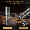 CIGARLOONG Cigar Punch Double Blade Sharp Size Drill Cigar Hole Opener Cutter (Silver) view 3