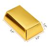 Elsjoy 100 Pack Gold Bar Gift Box, Fake Gold Bar Party Favor Treat Boxes, Golden Brick Treasure Boxes for Chocolate, Candy, Pirate & Casino Themed Party view 2