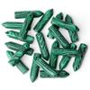 10PCS Malachite Natural Healing Crystals Stones Sets Polished Tumbled Pocket Gemstones Bulk Hexagonal Points Reiki Energy Balancing Chakra Meditation Therapy Desk Decor Gift view 1