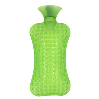 XBLTCM Durable Hot Water Bag, Hot Water Bottle Suitable for Pain Relief, Cramps, Back, Neck, Feet,Warm Bag for Women Girls (Color : Green)