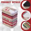 Whaline 12Pcs Christmas Tin Gift Card Holder Boxes 6 Design Metal Box with Lids Rustic Xmas Tree Snowman Tin Box Container for Christmas Stocking Stuffer Cards Crafts Party Favors view 3