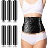 6 Rolls 60 Meters Black Osmotic Plastic Body Wrap, Workout and Sweat Enhancer Stomach Reduces Cellulite Body Wrap Film Effect Applicator view 1