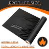 6 Rolls 60 Meters Black Osmotic Plastic Body Wrap, Workout and Sweat Enhancer Stomach Reduces Cellulite Body Wrap Film Effect Applicator view 2