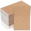 Perthlin 100 Pcs Burlap Paper Napkins Disposable Dinner Napkins 13''x16'' Burlap Print Decorative 2 Ply Rustic Cloth Like Paper Napkin for Bathroom Wedding Birthday Cocktail Party view 1