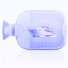 XBLTCM Classic Rubber Transparent Hot Water Bottle, Hot Water Bag with Cover for Menstrual Cramps Neck Hand Feet Back Warmer,3Liter (Color : Pink) view 2