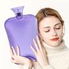 XBLTCM Classic Rubber Transparent Hot Water Bottle, Hot Water Bag with Cover for Menstrual Cramps Neck Hand Feet Back Warmer,3Liter (Color : Pink) view 3