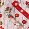 Christmas Ribbon Wired 2.5 x 11 Yards,Red and Burlap Christmas Ribbon for Wreaths Bows DIY Crafts 2.5 inch Wide Wired Christmas Gift Ribbon for Christmas Home Decor Gift Wrapping view 3