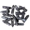 10PCS Black Labradorite Natural Healing Crystals Stones Sets Polished Tumbled Pocket Gemstones Bulk Hexagonal Points Reiki Energy Balancing Chakra Meditation Therapy Desk Decor Gift view 1