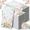 Sinmoe 200 Pcs Easter Paper Napkins 2 Ply Bunny Guest Bathroom Napkins Spring Disposable Paper Hand Towels for Holiday Party Dinner Toilet view 1