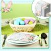 Sinmoe 200 Pcs Easter Paper Napkins 2 Ply Bunny Guest Bathroom Napkins Spring Disposable Paper Hand Towels for Holiday Party Dinner Toilet view 3