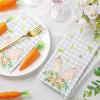 Sinmoe 200 Pcs Easter Paper Napkins 2 Ply Bunny Guest Bathroom Napkins Spring Disposable Paper Hand Towels for Holiday Party Dinner Toilet view 4