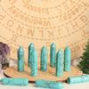 10PCS Turquoise Natural Healing Crystals Stones Sets Polished Tumbled Pocket Gemstones Bulk Hexagonal Points Reiki Energy Balancing Chakra Meditation Therapy Desk Decor Gift view 3