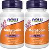 NOW Supplements, Melatonin 3 mg, Free Radical Scavenger*, Healthy Sleep Cycle*, 90 Chewable Lozenges (Pack of 2) view 1