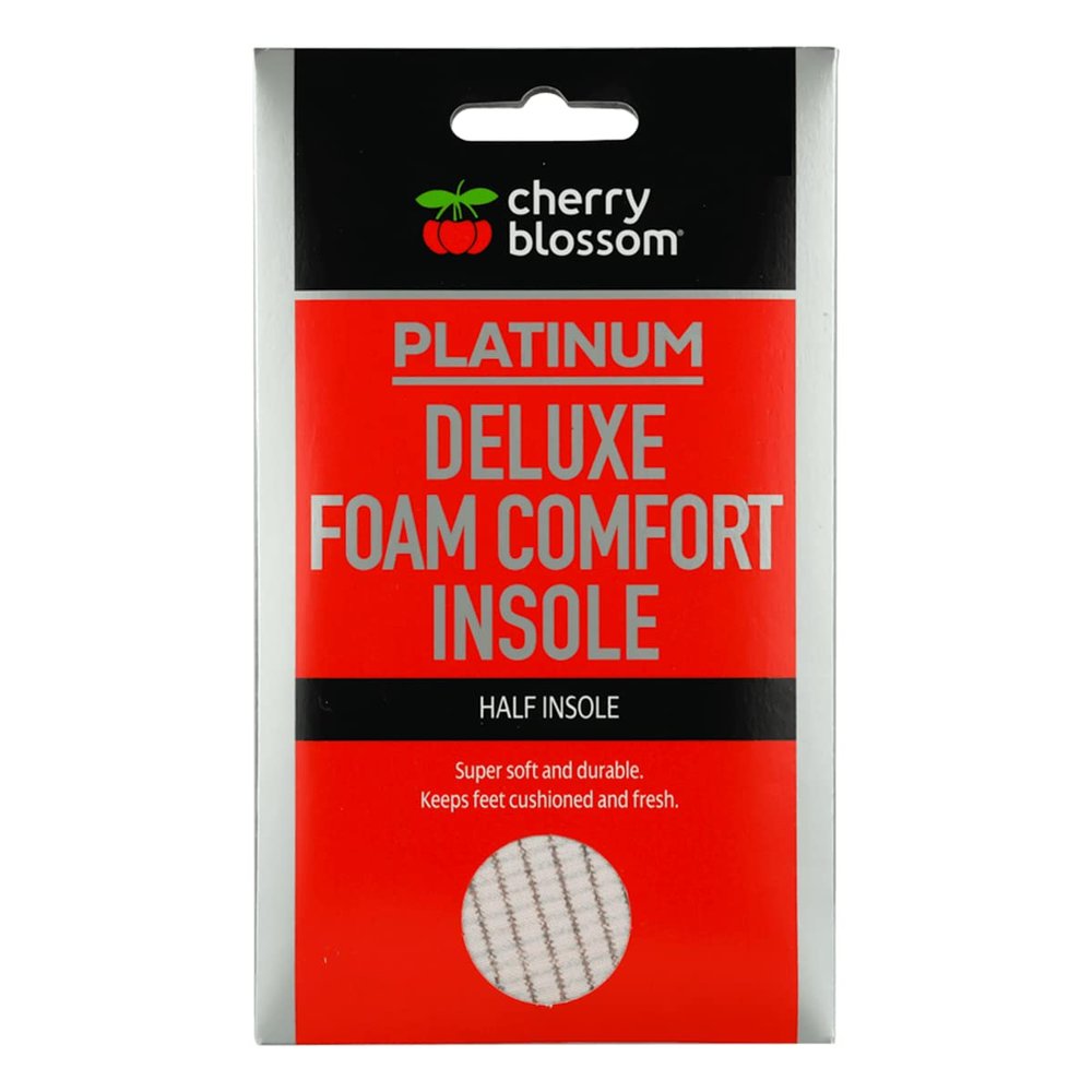 Cherry Blossom Deluxe Foam Comfort Insole Half | UK Size 3-4 | Cushioned Latex Insoles Provide Lasting Comfort