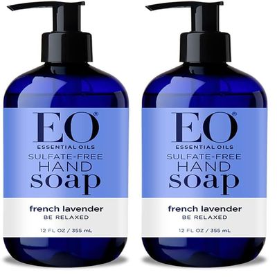 EO Products Liquid Hand Soap - French Lavender - 12 oz (Pack of 2)