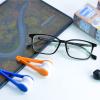 5 Pcs Eye Glasses Lens Cleaner Tool - Mini Sun Glasses Eyeglass Microfiber Spectacles Cleaner Soft Brush Cleaning Clip KitColor Random view 4