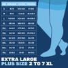 (6 Pairs) Plus Size Thigh Hi Compression Socks 20-30mmHg with Silicone Grip Top - Unisex Graduated Compression Stockings Hose for Improving Circulation - Black & White & Beige, 2X-Large view 2