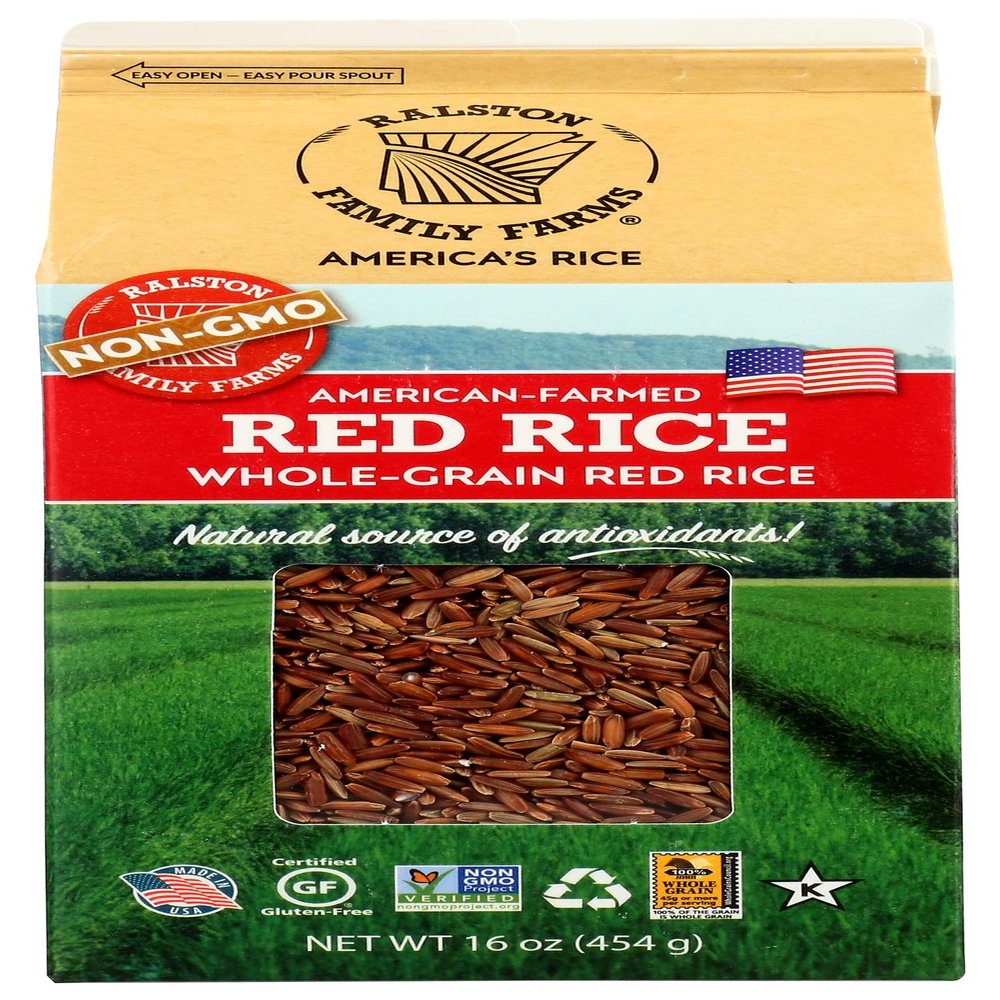Ralston Family Farms Red Rice, Gluten Free, Non GMO, 16 Ounce (Pack of 6)