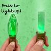 Needzo Christmas Light Up Lolly Lollipops, Festive Candy Lightbulb Gifts, Stocking Stuffers for Kids, Pack of 4 view 2