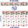 AnapoliZ Christmas Cellophane Wrap Roll | 100 Ft Long X 16 in. Wide | 2.3 Mil Crystal Clear Merry Christmas Cellophane | Gifts, Baskets, Treats Wrapping Paper | Santa, Snowman, Reindeer Cello Roll view 2