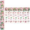 AnapoliZ Christmas Cellophane Wrap Roll | 100 Ft Long X 16 in. Wide | 2.3 Mil Crystal Clear Merry Christmas Cellophane | Gifts, Baskets, Treats Wrapping Paper | Santa, Snowman, Reindeer Cello Roll view 4