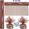 AnapoliZ Christmas Cellophane Wrap Roll | 100 Ft. Long X 16 in. Wide | 2.3 Mil Crystal Clear Christmas Stripes Cellophane | Gifts, Baskets, Treats Wrapping Paper | Red and Green Stripes Cello Roll view 3