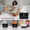 300ml Flame Air Diffuser with Remote Control, 7 Colors Essential Oil Diffuser, USB-C Aroma Humidifier with Fire Flame, 2 Mist Mode, 4 Timer, No-Water Auto-Off Protection for Home/Gym/Yoga/Spa view 4