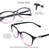 VisionGlobal 6 Pairs Blue Light Blocking Glasses/Reading Glasses for Women/Men, Fashion Eyewear Frame (Dark Tortoise+Black Purple+Champagne, 3.00 Magnification) view 2