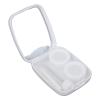 Contact Lens Case, Portable Contact Lens Case Kit Fine Finish Material Cute Duckling Plastic Lightweight with Travel Tweezers (White) view 1