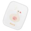 Contact Lens Case, Portable Contact Lens Case Kit Fine Finish Material Cute Duckling Plastic Lightweight with Travel Tweezers (White) view 3