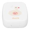 Contact Lens Case, Portable Contact Lens Case Kit Fine Finish Material Cute Duckling Plastic Lightweight with Travel Tweezers (White) view 4