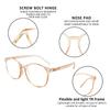 YEIN Reading Glasses 6 Pairs Blue Ligtht Blocking Reading Glasses for Men and Women Fashion Square Frame Readers(Dark tortois,Champagne,Black purple,+0.00) view 2