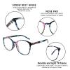 YEIN Reading Glasses 6 Pairs Blue Ligtht Blocking Reading Glasses for Men and Women Fashion Square Frame Readers(Tortoise,Pinkfloral,Black,+2.75) view 2