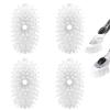 Brush Refills for OXO Dish Brush - 4 Pack Dish Brush Cleaning Soap Dispensing Head Replacement for Scrubber (White) view 1
