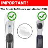 Brush Refills for OXO Dish Brush - 4 Pack Dish Brush Cleaning Soap Dispensing Head Replacement for Scrubber (White) view 2